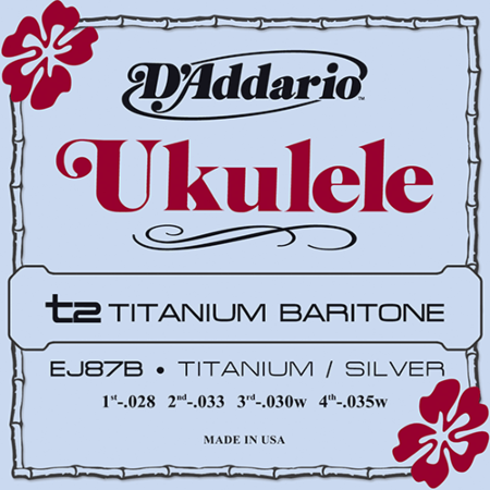 D'Addario T2 Titanium EJ87B baritone ukulele strings