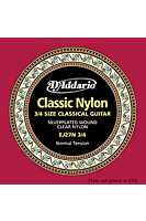 D'Addario EJ27N 3/4 Classic Nylon 3/4 scale, normal tension